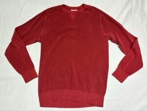 Breakwater men’s sweater jumper pullover burgundy small cotton